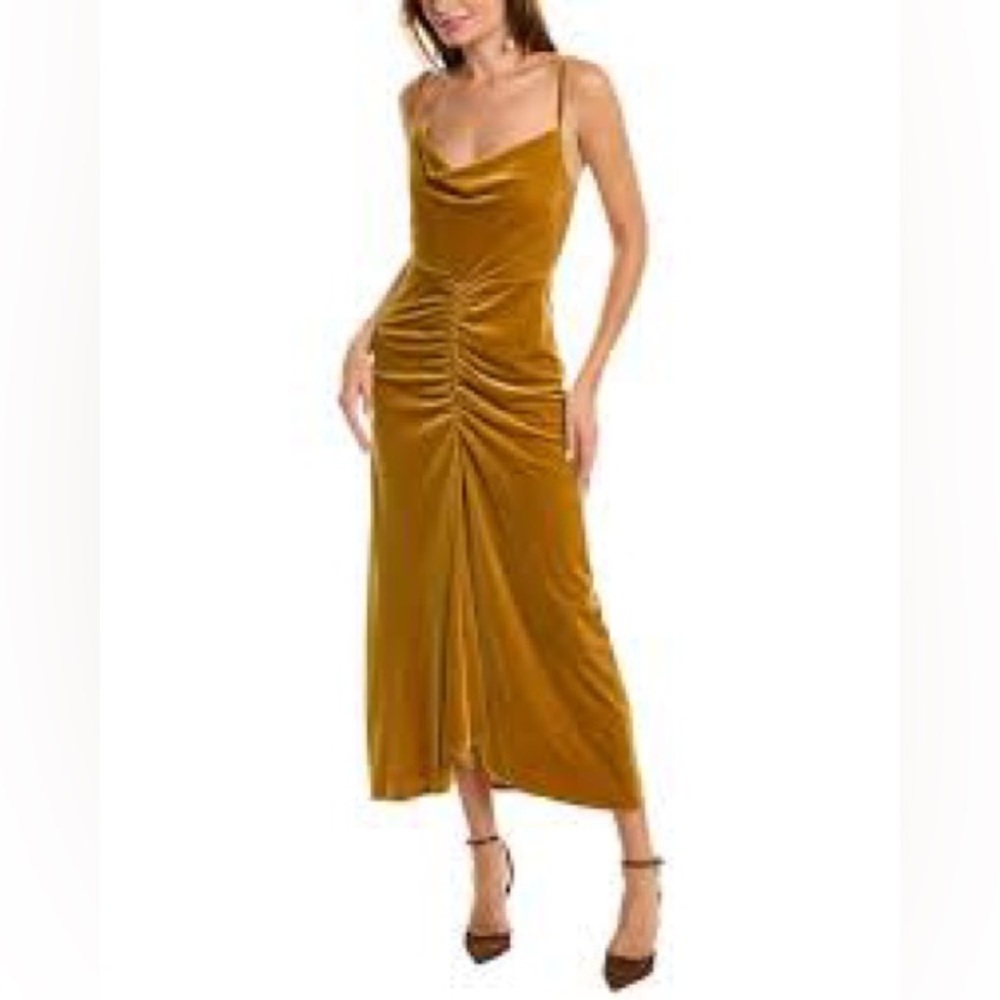 Zarr Mustard Velvet Dress size 10